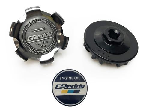 GReddy Oil Filler Cap - Type 02 (Chrome) - Nissan / Honda / Suzuki -  M32-P3.5 Thread Pitch